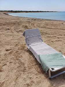 ผ้าขนหนูชายหาดลายวาฟเฟิล ผ้าฝ้ายตุรกี สำหรับผู้หญิงและผู้ชาย สี่สี แห้งเร็ว ใช้ในบ้าน สปา ชายหาด คุณภาพสูง - Product Image 5