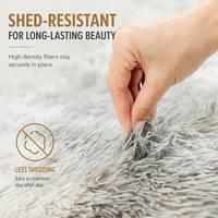 Tapis shaggy en peluche 160x100cm gris marbré, doux, en stock en Pologne, livraison directe UE