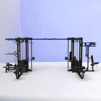 Appareil de musculation commercial multifonctionnel à huit stations avec poulies haut-bas et crossover à câbles, modèle Jungle 8 Station Machine