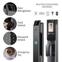 Beste prijs 3D gezichtsherkenning elektronisch digitaal biometrisch vingerafdruk wachtwoord kaart code Wishome slimme deurvergrendeling met sleutel voor woningen
