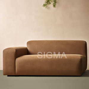 Beludru hijau santai ruang tamu <span class=keywords><strong>Sofa</strong></span> Velour Modern tiga kursi <span class=keywords><strong>Sofa</strong></span> dengan kaki kayu - Product Image 3