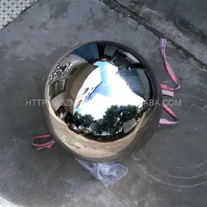 Fábrica personalizada 100cm gran bola hueca para mirar esfera metal bola de acero inoxidable