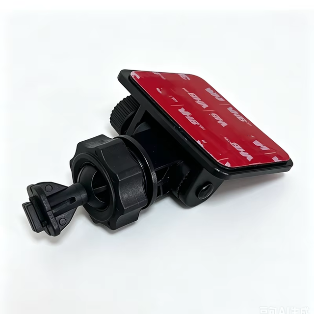 Square Car DVR Mount Dashboard Adhesive Glue Base 360-Degree Rotation Adjustment Black Dash Cam Holder