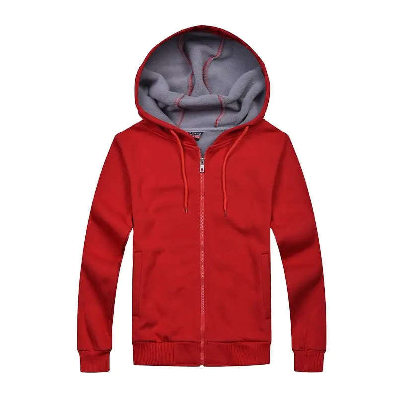 Áo Hoodie Có Khóa Kéo Áo Đôi Ngọt Ngào Tùy Chỉnh Có Thể In Logo Độc Quyền Thời Trang Màu Trơn Cộng Với Áo Hoodie & Áo Nỉ Nam