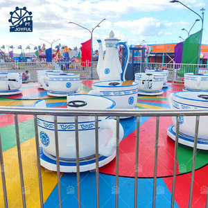 Amusement Park Equipment Funfair Attraction Kids <b>Saucer</b> 36 Seats <b>Teacup</b> Carrousel Merry Go Round Tea Coffee Cup Rides For Sale - Product Image 3