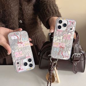 Custodia <span class=keywords><strong>per</strong></span> <span class=keywords><strong>iPhone</strong></span> 17 Pro Max Rosa con Fiocco, <span class=keywords><strong>Cover</strong></span> <span class=keywords><strong>Protettiva</strong></span> Rigida Antiurto Sottile e Lucida Argento Trendy <span class=keywords><strong>per</strong></span> <span class=keywords><strong>iPhone</strong></span> 16, <span class=keywords><strong>per</strong></span> Donna - Product Image 3