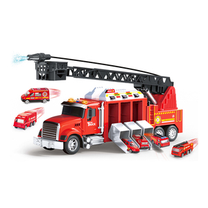 Camión <span class=keywords><strong>de</strong></span> Bomberos <span class=keywords><strong>de</strong></span> Juguete <span class=keywords><strong>de</strong></span> Metal Fundido a Presión con Expulsión Realista y Rociador <span class=keywords><strong>de</strong></span> Agua para Niños - Product Image 1