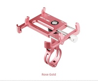 Soporte de Teléfono Antigravedad de Aluminio CNC con Rotación 360° para Manillar de Bicicleta, Abrazadera de 31.8mm, para Smartphones de 3.5-6.2'', con Bloqueo de 4 Garras