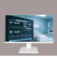 Écran d'ordinateur blanc 24 pouces IPS FHD 4K, écran médical pour chirurgie, hôpital, moniteur LCD LED