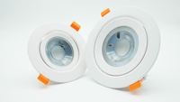 5W/7W/9W/12W Downlight Hôtel plafond vers le bas lumières scintillement gratuit projecteur réglable trimless encastré led downlight