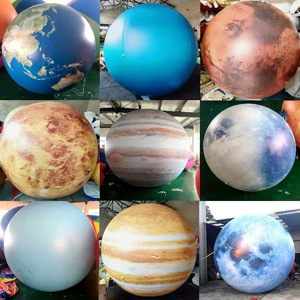 Inflatable Moon Model 40Cm <b>Light</b> Space Theme <b>Balloon</b> Advertising Inflatables - Product Image 3