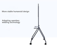 Meilleures Ventes Chariot TV Mobile Universel à Roulettes 360 Degrés en Métal, Support de Sol Réglable en Hauteur pour Écrans LED LCD Plasma de 32" à 55"