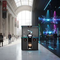 Distributeur automatique intelligent entièrement automatisé à usage commercial avec bras robotisé pour café fraîchement moulu dans un centre commercial