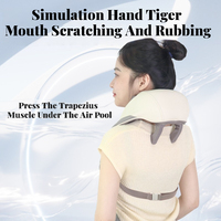 Masajeador de espalda inteligente multifuncional, masajeador de cuello inalámbrico con calor para aliviar el dolor, masajeador de cuello para amasar tejido profundo