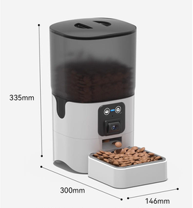 <span class=keywords><strong>2026</strong></span>년형 새로운 WIFI 6L 지능형 비주얼 자동 애완동물 급식기 (고양이 & 강아지용) 카메라, 충전, 앱 제어 기능 (플라스틱) - Product Image 2