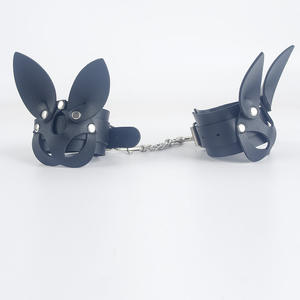 Neue erwachsene erotische kleine Kaninchen-Leder handschellen für SM Female Gehorsam Rabbit Training Binding Restrain ing Requisiten Sexspielzeug - Product Image 3