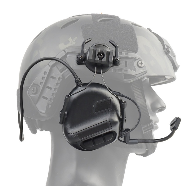 Tactical Helmet Style 5.0 Waterproof ABS Headphones for Outdoor Hunting and Shooting Without Noise Cancelling Pickup
