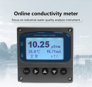 Medidor de conductividad industrial en línea RS485 Modbus EC Sensor Analizador de calidad del agua para monitoreo de aguas residuales y agua potable - Product Image 2