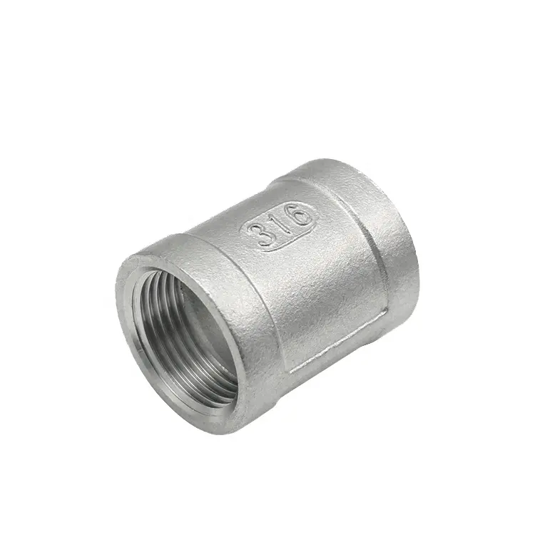 Stainless steel NPT threaded coupling SS316 Sanitary pipe fittings socket banded