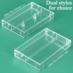 SUNSHING Wholesale Plastic Single Audio Cassette Tape <b>Case</b> Blank Clear Acrylic Cassette Jewel <b>Case</b> Empty VHS Tape Storage Box - Product Image 3