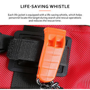 تورنت الكبار. سترة إنقاذ عالية الجودة من قماش أكسفورد الأحمر لعام 196N مع سترة النجاة للرابيد للبالغين - Product Image 4