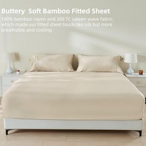 <span class=keywords><strong>Drap</strong></span>-<span class=keywords><strong>housse</strong></span> et taies <span class=keywords><strong>d</strong></span>'oreiller en viscose de bambou à 4 sangles de refroidissement super doux avec poche de 16 "avec sangles <span class=keywords><strong>d</strong></span>'angle élastiques - Product Image 4