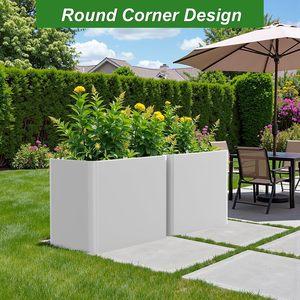 Jardinière intelligente à énergie nouvelle en acier inoxydable noir personnalisée, finition thermolaquée, réservoir de 290 L, auto-arrosage - Product Image 3