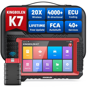 Scanner de diagnostic automobile Bluetooth K7, outil de diagnostic OBD2 bidirectionnel, codage ECU, mise à jour gratuite, appareil de réparation automobile - Product Image 1