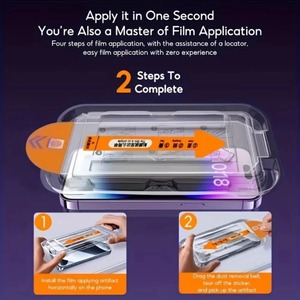 แผ่นกันรอยหน้าจอ HD สำหรับ iPhone 17 PRO MAX 15 16 <span class=keywords><strong>13</strong></span> 11 14 16E 12 MINI XR XS 7 8 PLUS กระจกนิรภัยติดง่าย - Product Image 2