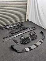 Kit carrosserie large en fibre de carbone véritable 3K diagonale, amélioré et modifié, adapté aux BMW X6M F96 20-22