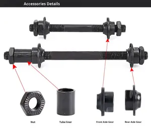 <span class=keywords><strong>Axe</strong></span> creux à dégagement rapide pour vélo de montagne et vélo de <span class=keywords><strong>route</strong></span>, moyeu avant et arrière en métal - Product Image 3