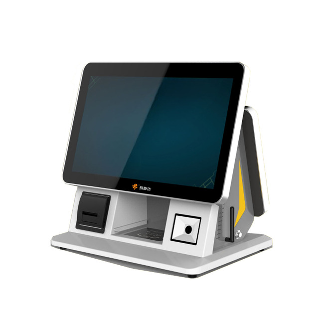 Smart Dual Screen Self-Service Kiosk with Face Recognition Payment System for Retail/Quick Service Restaurant