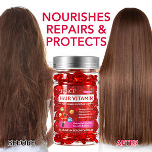 Yuce Serum perawatan rambut minyak alpukat Macadamia Maroko kapsul diperkaya untuk Wanita Pria <span class=keywords><strong>Vitamin</strong></span> Boost untuk minyak esensial rambut - Product Image 6