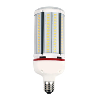 Lampe LED Corn Longlux blanc chaud - Utilisation hôtelière, interrupteur à capteur dimmable, multi-embases (E26/E27/E39/E40)