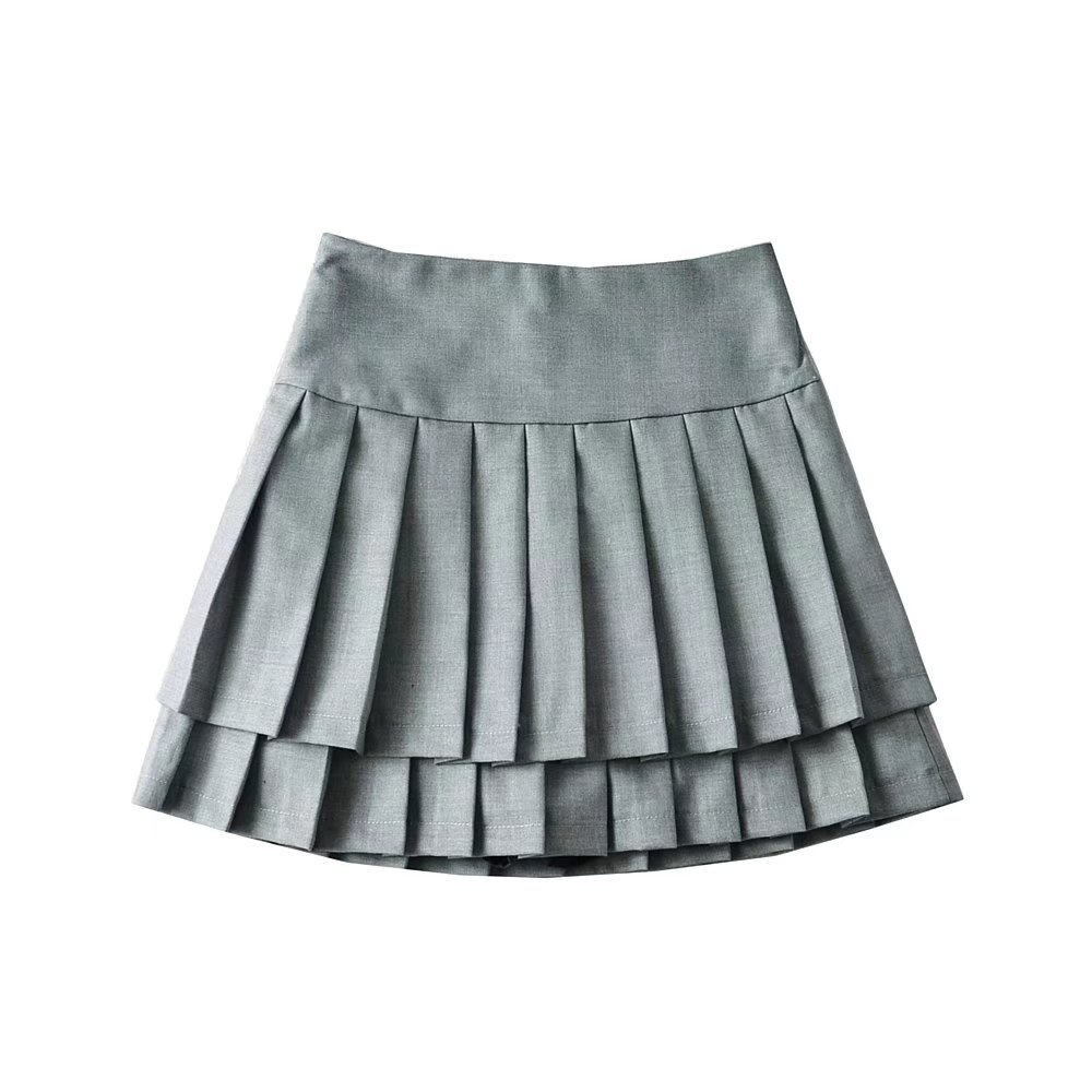 未使用新品タグ付き【FASHIRU】pleated skirt taffeta pleated skirt/2color | F A S H I R U