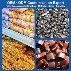 Campana de Metal Vintage Creativa de Nuevo Diseño al por Mayor, Campana de Hierro para Decoración Navideña, Manualidades, Hogar, con Cuerda, <span class=keywords><strong>Bronce</strong></span>/Rojo - Product Image 5