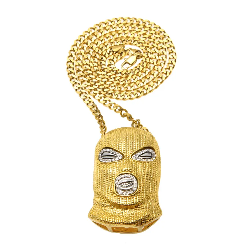 Новое ожерелье в европейском и американском стиле в стиле хип-хоп с алмазными шипами и защитой от тестирования Модные мужские украшения оптом ожерелье