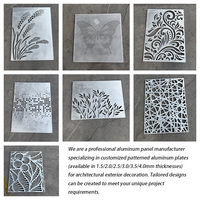 Revêtement mural décoratif au design moderne, panneau de façade en aluminium découpé au laser, écran pare-soleil perforé