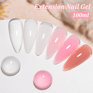 Gel UV/LED de construction MTSSII pour ongles, acrylique, pour French Manucure, <span class=keywords><strong>vernis</strong></span> <span class=keywords><strong>semi</strong></span>-<span class=keywords><strong>permanent</strong></span> UV 100ml, transparent, <span class=keywords><strong>blanc</strong></span>, <span class=keywords><strong>rose</strong></span>, gel d'extension pour ongles - Product Image 4