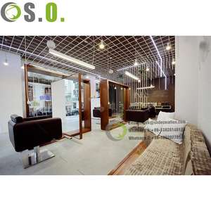 Espejos de tienda de salón de belleza de moda Diseño de decoración interior de baño con juego de silla de mesa de exhibición personalizado - Product Image 6