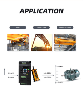 220V một pha đến 380V 3 pha chuyển đổi VFD 0.75kw/1.5kw/2.2kw tần số biến đổi công suất định mức cho hệ thống 380V 3 pha - Product Image 2