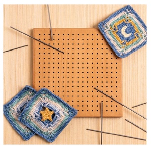 Upgrade Large Blocking <strong>Boards</strong> for Crochet Projects <strong>Wooden</strong> Foldable Crochet Blocking <strong>Board</strong> with <strong>Pegs</strong> - Product Image 5