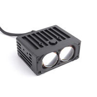 Feux de gril de voiture 60W 6500K Matrix Dual Lens Led Projector Headlight Lens with Super Bright High Low Beam