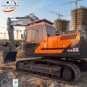 Excavatrice sur chenilles d'occasion Hyundai HX220S avec moteur et boîte de vitesses, faible nombre d'heures, machine lourde pour les travaux de terrassement et de construction - Product Image 1