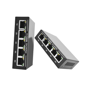<span class=keywords><strong>Switch</strong></span> <span class=keywords><strong>Gigabit</strong></span> GIANTECH a 5 Porte RJ45 <span class=keywords><strong>10</strong></span>/100/1000Mbps con Supporto VLAN, Montaggio Desktop, Gestione di Rete Leggera, Disponibile - Product Image 1