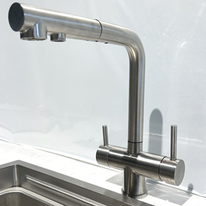 Modern Design Classic Stainless Steel Dual Handle 3-Way Faucet Pure Water Kitchen Sink Mixer Tap Ceramic Valve Core - Product Image 2