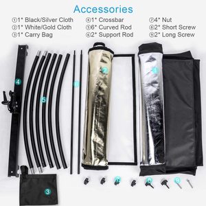 Réflecteur de lumière à coquille 180x60cm Arclight Diffuseur de lumière incurvé pour la photographie Tournage - Product Image 6