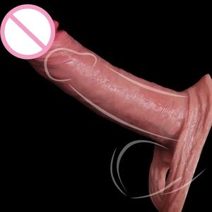 Funda de pene realista, 4 tamaños diferentes, tirantes de lobo masculino para hombres con condón, silicona líquida suave, Juguetes sexuales para adultos para hombres - Product Image 6