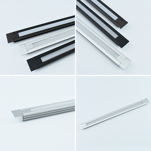 Siêu mỏng LED Nhôm hồ sơ lõm Tủ ánh sáng Bar Silicone Bìa kệ tủ đèn - Product Image 2