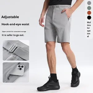 Nouveaux shorts d'été fonctionnels décontractés pour la randonnée, le sport tout-terrain, l'escalade, en nylon solide, à séchage rapide, avec cordon de serrage - Product Image 2